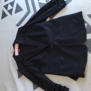 Vince Camuto Rocuhed-Sleeve Ponte Blazer